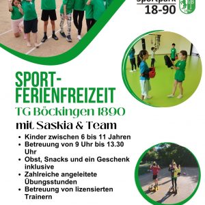 Sportferienfreizeit vom 26.10. bis 30.10.2026