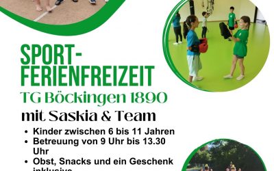 Sport, Spiel und Spaß in den Ferien 2026 – TG Böckingen lädt zu Sportferienfreizeiten ein