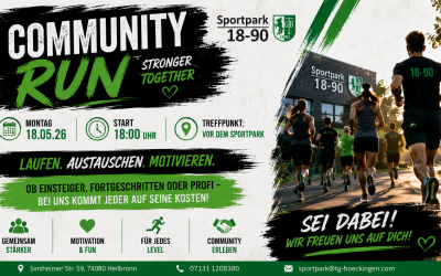 Community Run im Sportpark 18-90 – Gemeinsam statt alleine laufen! 🏃‍♂️💚
