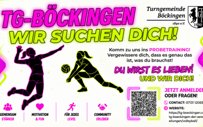 Volleyball bei der TG Böckingen – Werde Teil unseres Teams! 🏐💥