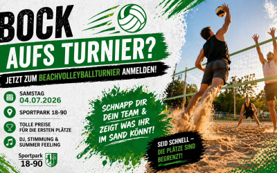 Beachvolleyballturnier 2026 der TG Böckingen – Sei dabei! 🏐☀️