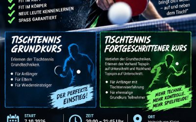 Tischtennis kann jeder – jetzt ausprobieren!